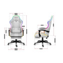 HUZARO FORCE 4.7 RGB White GAMING CHAIR