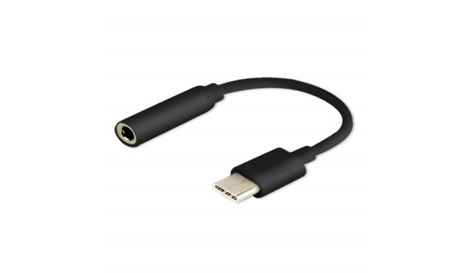 SAVIO USB Type 3.1 C (M) – Jack 3.5mm (F) Audio adapter Black AK-35/B