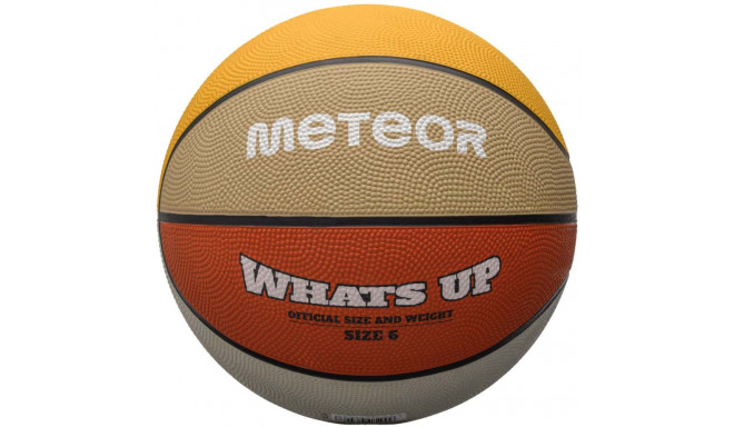 Piłka koszykowa Meteor What's Up pomarańczowo-beżowa 16799 6