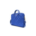 Guess Prošívaná 4G taška na 16" notebook - modrá