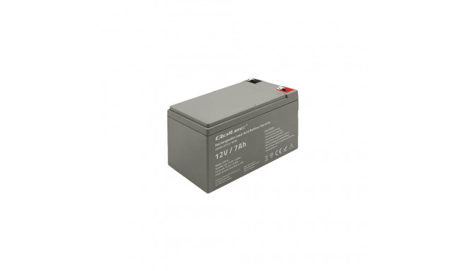 QOLTEC 53076 AGM battery 12V 7Ah max. 105A Security