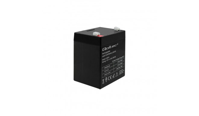 QOLTEC 53033 Qoltec Battery AGM   12V   4.5Ah   max.1.35A