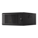 LANBERG 19inch wall-mounted rack 4U/570x600 demounted fast assembling flat pack black