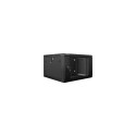 LANBERG WF01-6606-10B Lanberg wall-mounted rack 19 demounted flat pack 6U/600x600mm black