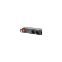 LANBERG PDU-07F-0200-IEC-BK Lanberg PDU 1U 10A, 7 sockets schuco, 2m, Black