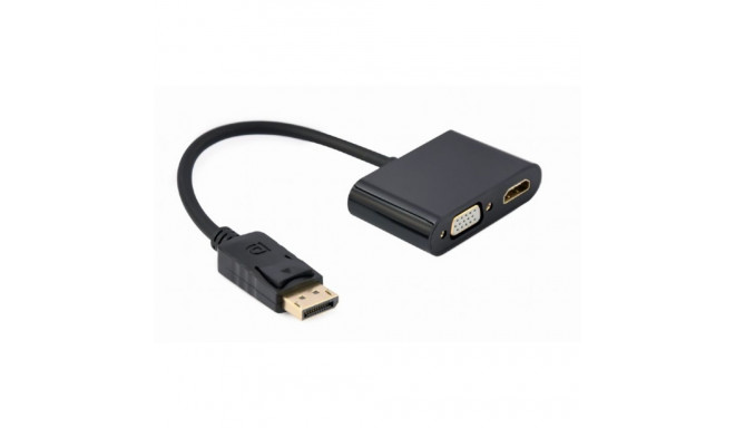 DisplayPort Kaabel GEMBIRD A-DPM-HDMIFVGAF-01 Must 10 cm