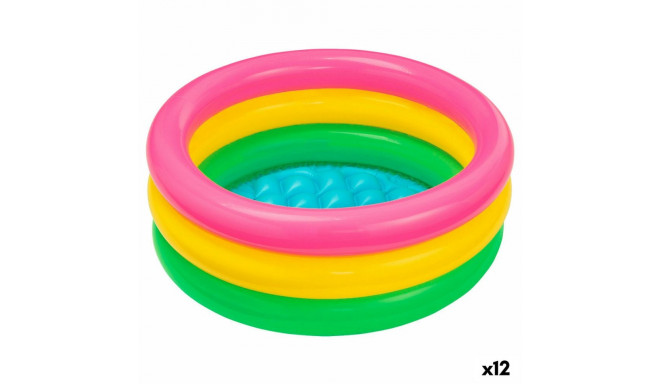 Inflatable Paddling Pool for Children Intex Sunset Glow Rings 28 L 61 x 22 x 61 cm (12 Units)