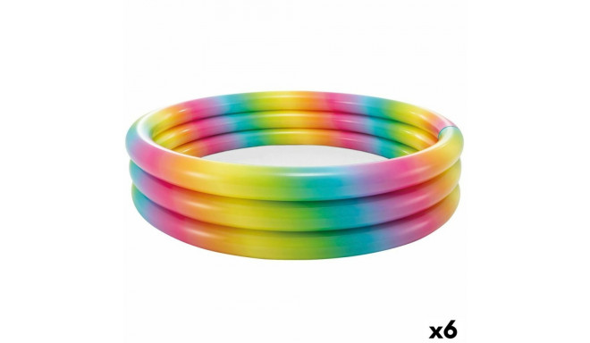 Täispuhutav lastebassein Intex Mitmevärviline Rõngad 581 L 168 x 38 x 168 cm (6 Ühikut)