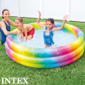 Täispuhutav lastebassein Intex Mitmevärviline Rõngad 581 L 168 x 38 x 168 cm (6 Ühikut)