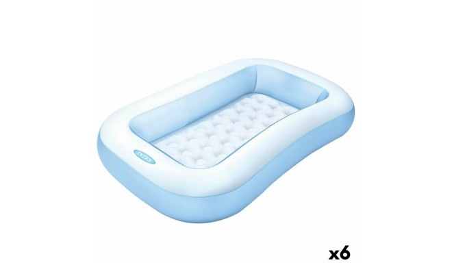 Bērnu baseins Intex Taisnstūra Zils Balts 90 L 166 x 25 x 100 cm (6 gb.)