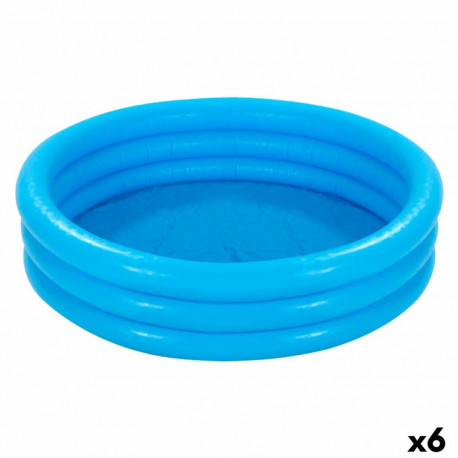 Täispuhutav lastebassein Intex Sinine Rõngad 581 L 168 x 40 cm (6 Ühikut)