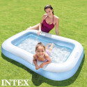 Bērnu baseins Intex Taisnstūra Zils Balts 90 L 166 x 25 x 100 cm (6 gb.)