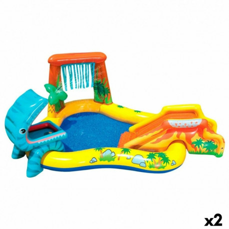 Täispuhutav lastebassein Intex Mänguväljak Dinosaurused 272 L 249 x 109 x 191 cm (2 Ühikut)