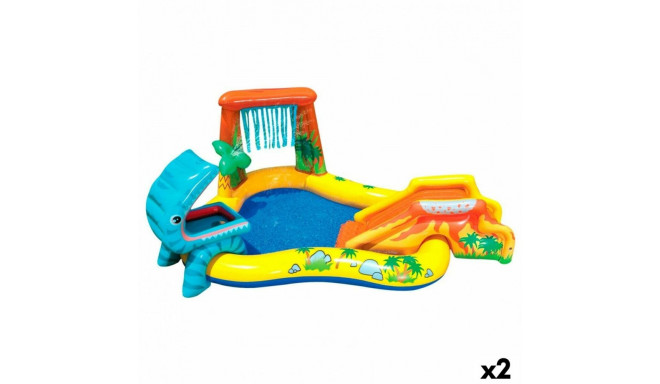 Täispuhutav lastebassein Intex Mänguväljak Dinosaurused 272 L 249 x 109 x 191 cm (2 Ühikut)