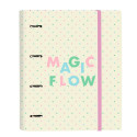 Ring binder Glow Lab Magic flow Beige (27 x 32 x 3.5 cm)