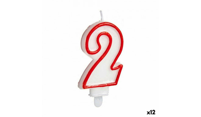 Candle CL17SJ020-2 CL17SJ020-2 Number 2 Birthday (12 Units)