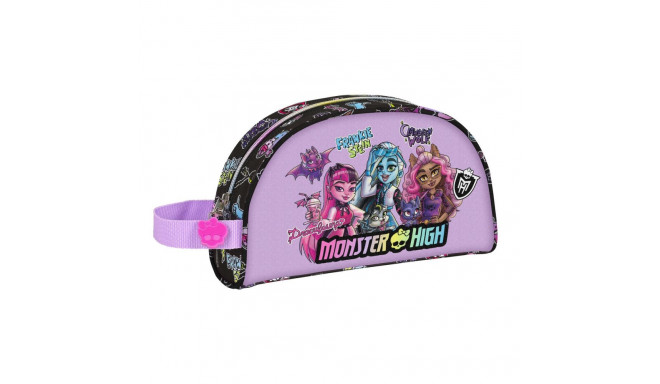 Reisi Tualett-tarvete Kott Monster High Creep Must Polüester 300D 26 x 16 x 9 cm