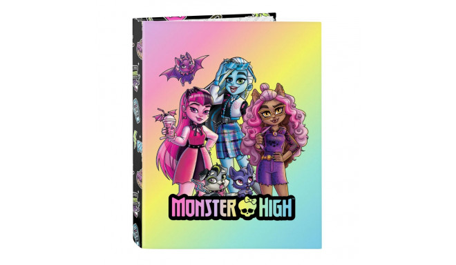 Ring binder Monster High Creep Black A4 26.5 x 33 x 4 cm