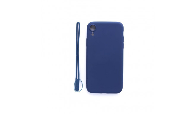 Evelatus case with strap Apple iPhone XR Soft Touch Silicone, dark blue