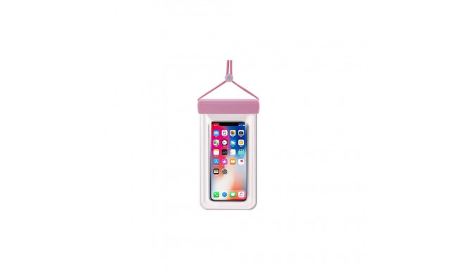 iLike Universal Waterproof phone case 115 mm x 220 mm pool beach bag light Pink