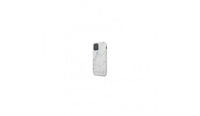 Guess Apple iPhone 12 mini 5.4'' PC/TPU Marble Cover White