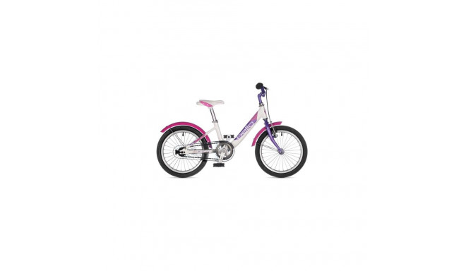 Author Bello 16'' 'Junior bike, White/Lilac