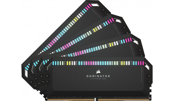 Corsair 64 GB DDR5-6200 Kit, memory (black, CMT64GX5M4B6200C32, Dominator Platinum RGB, XMP)