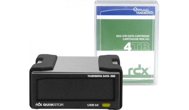 Tandberg RDX 4 TB USB3+ KIT extern black