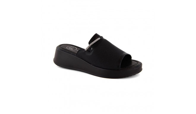 Filippo W PAW538A black leather wedge mules (37)