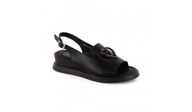 Filippo W PAW534A leather wedge sandals, black (37)
