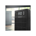 Qoltec 52284 Uninterruptible Power Supply UPS | 10kVA | 10000W | Power factor 1.0 | LCD | EPO | USB 