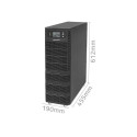 Qoltec 52284 Uninterruptible Power Supply UPS | 10kVA | 10000W | Power factor 1.0 | LCD | EPO | USB 