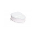 High raising toilet seat with flap