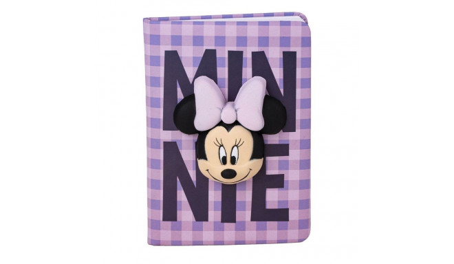 Notebook Minnie Mouse SQUISHY Lilac 18 x 13 x 1 cm