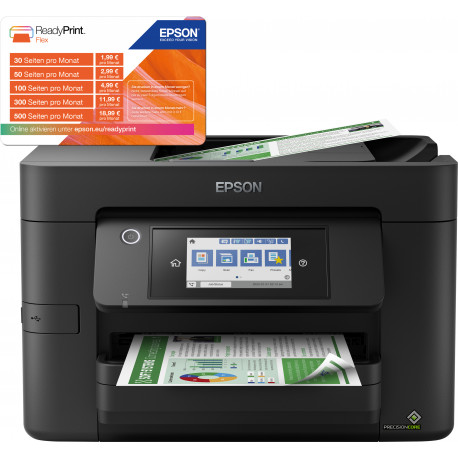 WorkForce Pro WF-4820DWF, USB, LAN, WLAN, skannimine, kopeerimine, faks, kahepoolne printimine, must