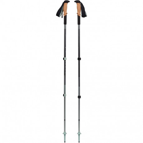Black Diamond trekking poles Pursuit Shock M/L, fitness device (grey/green, 1 pair, 125-140 cm)