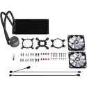 Sharkoon S80 RGB AIO 360mm Watercooling Set - 1150, 1151, 1155, 1156, 1366, 2011, 2011-3, AM2, AM2+,