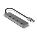 Lindy 4 port USB 3.0 hub with on/off switches, USB hub