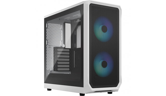 Fractal Design Focus 2 RGB White TG Clear Tint, tower case (white, tempered glass)