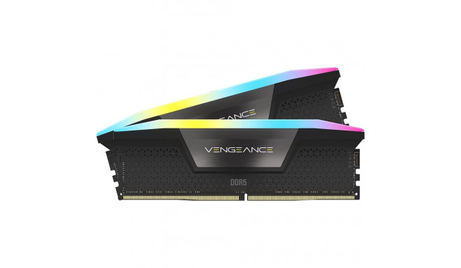 Corsair DDR5 32GB 6200 - CL - 36 - Dual-Kit - DIMM - CMH32GX5M2B6200C36, Vengeance RGB, black