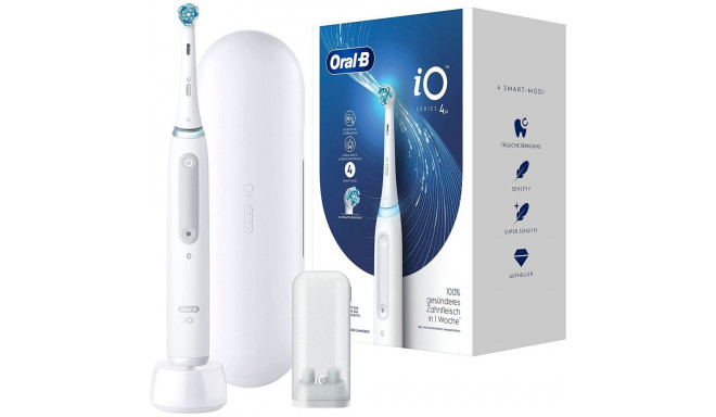 Braun Oral-B iO Series 4, electric toothbrush (white, quite white)