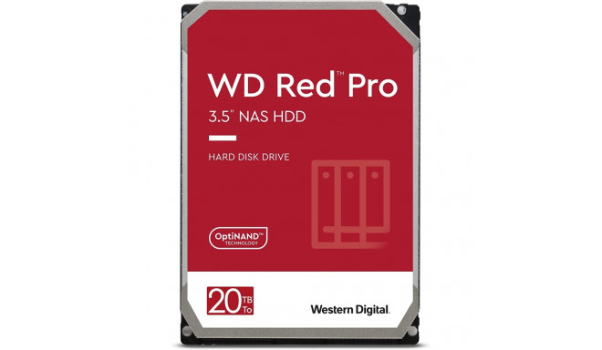 WD Red Pro 20 TB Hard Drive (SATA 6 Gb/s, 3.5)