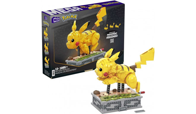 Mega Construx Pokémon Motion Pikachu, Construction Toy (Collector Figure, Movable Building Set)