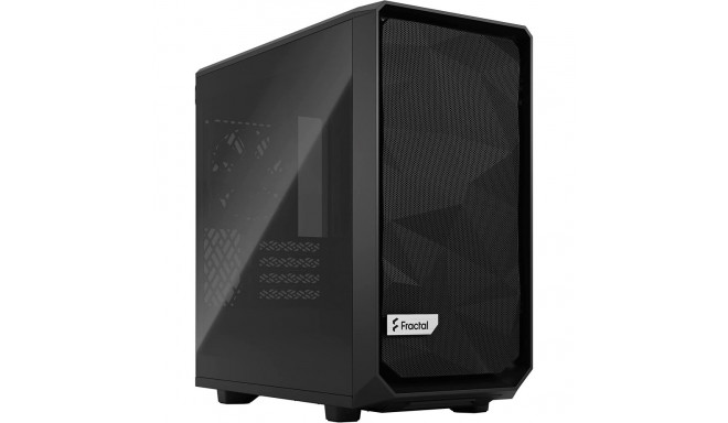 Fractal Design Meshify 2 Mini black TG Dark Tint, Tower Case (black, Tempered Glass)