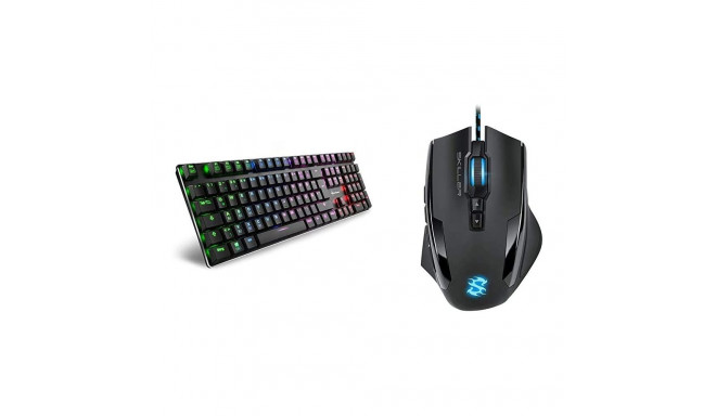 DE layout - Sharkoon PureWriter RGB, gaming keyboard (black, Kailh Choc Low Profile Red)