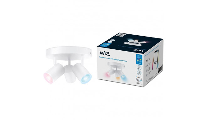 WiZ IMAGEO 3x adjustable spot round plate, LED light (white)