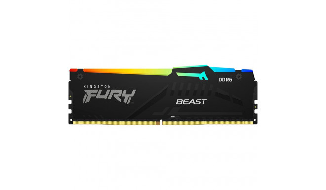 Kingston DDR5 32GB 5200 - CL - 40 - Dual-Kit - DIMM - KF552C40BBAK2-32, Fury Beast RGB, black