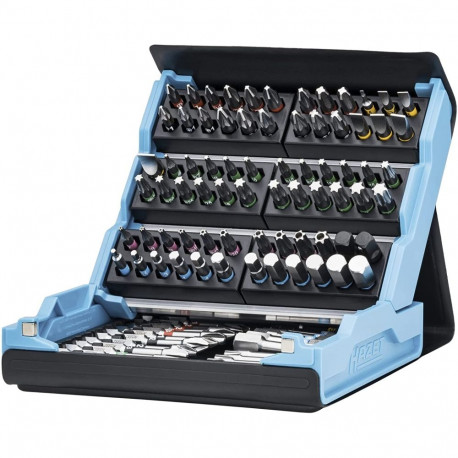 SmartCase bitikomplekt 2200SC-3 96-osaline 1/4", must/sinine