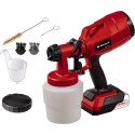 Einhell Cordless paint spray system TC-SY 18/60 Li-Solo, spray gun (red/black, without battery and c