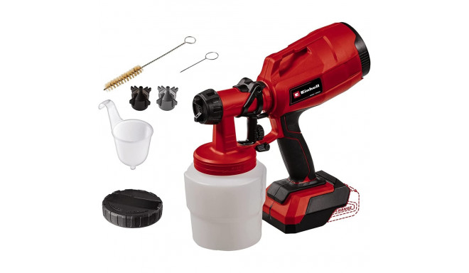 Einhell Cordless paint spray system TC-SY 18/60 Li-Solo, spray gun (red/black, without battery and c